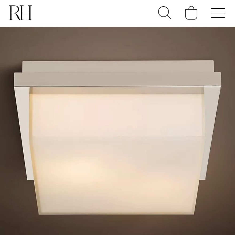 NIB Restoration Hardware Avia flushmount light